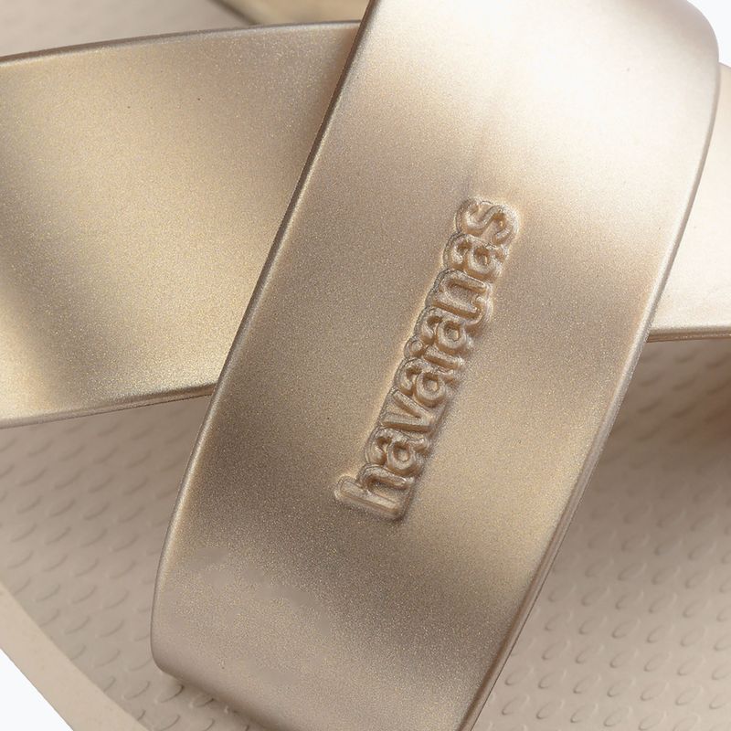 Dámske žabky Havaianas Aqua Metallic beige 5