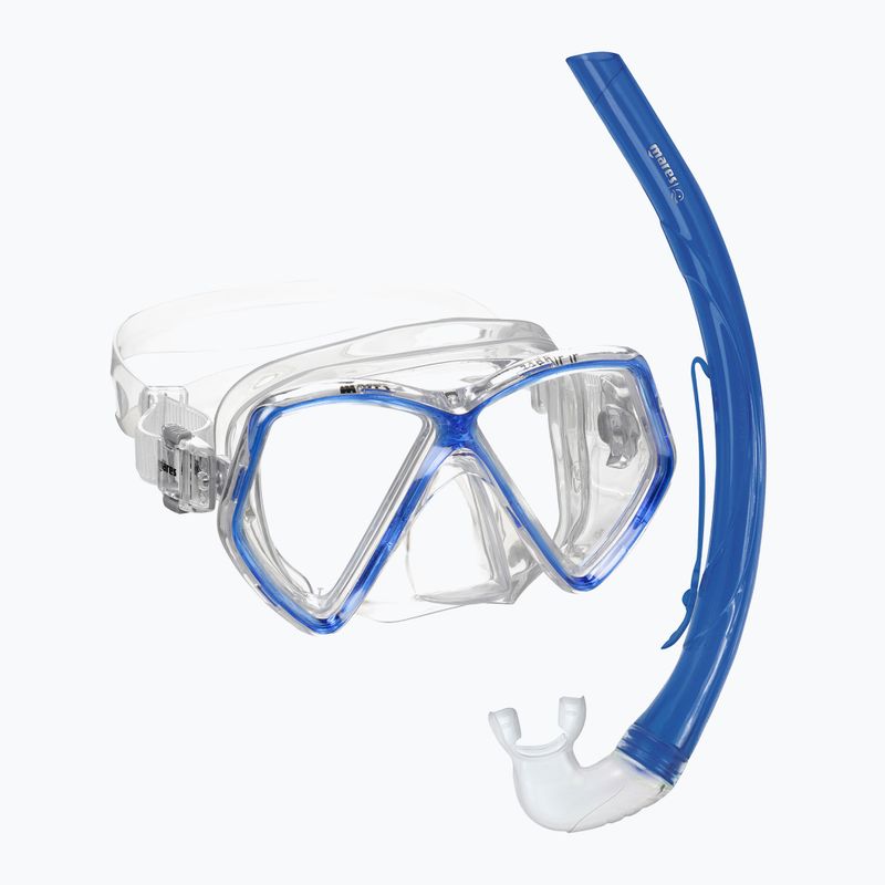 Súprava na šnorchlovanie detská Mares Combo Zephir Junior royal blue/clear