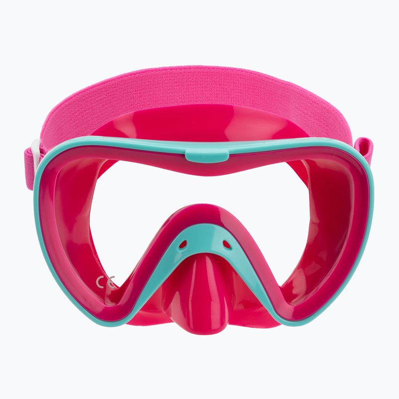 Detská maska na šnorchlovanie Mares Turtle aqua/pink 2