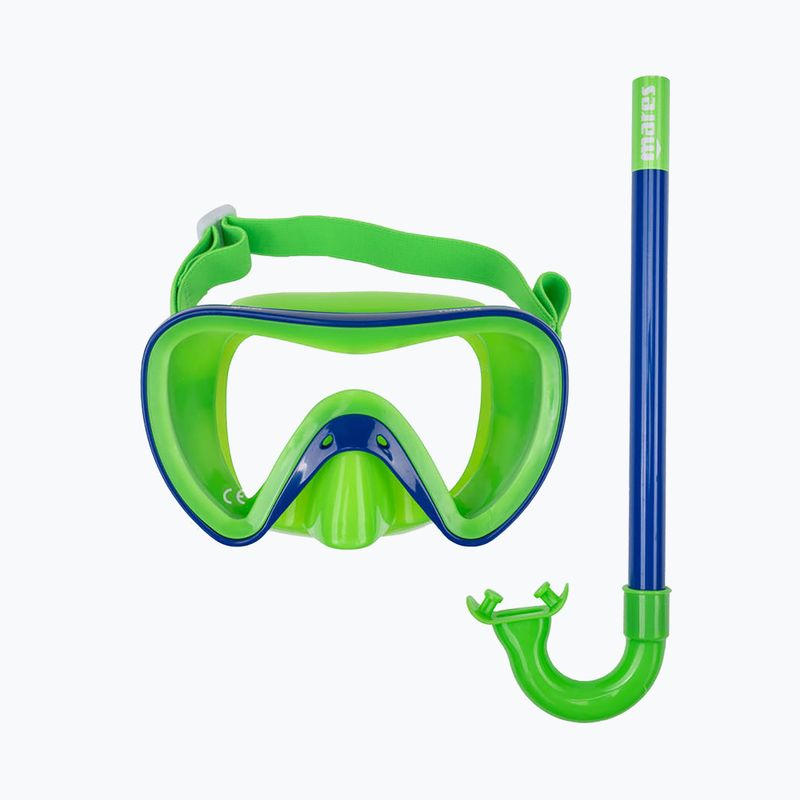 Detský potápačský set Mares Turtle zeleno-modrý 411778 8