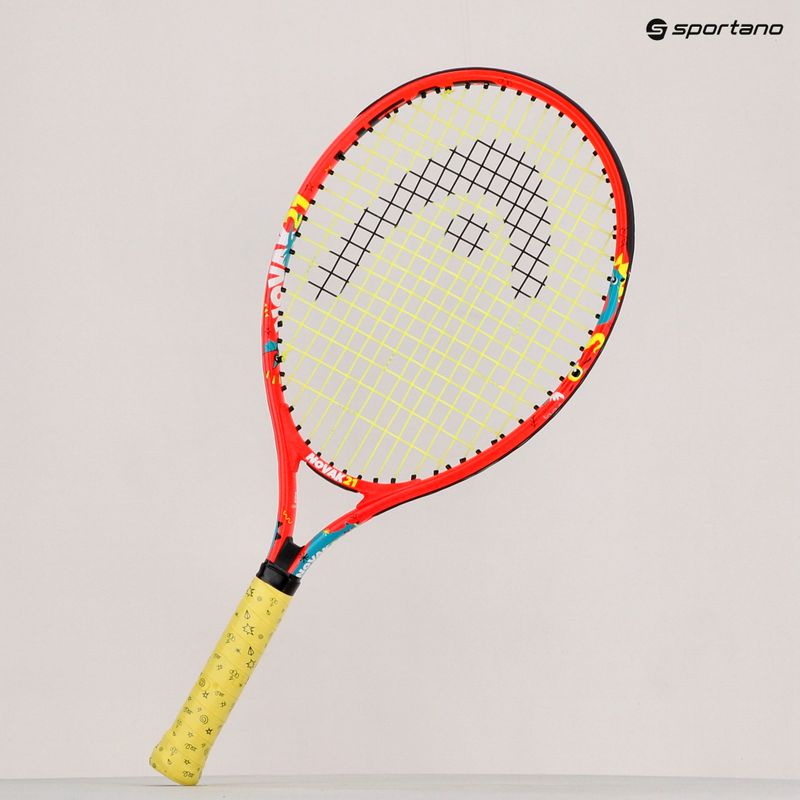 Detská tenisová raketa HEAD Novak 21 červená/žltá 233520 8