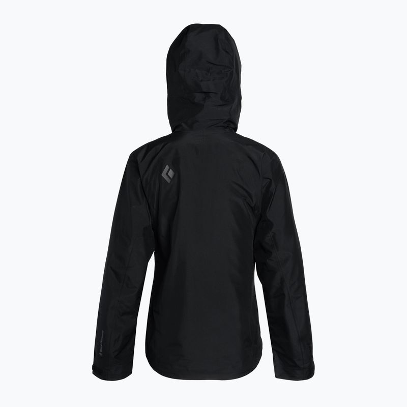 Black Diamond Liquid Point dámska bunda do dažďa čierna APMA8A015XLG1 2