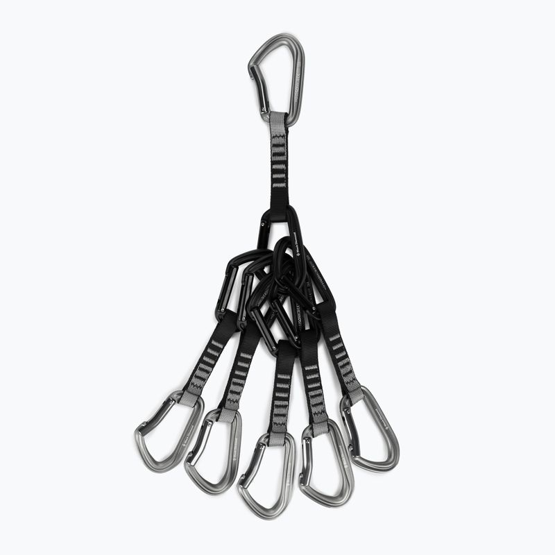 Black Diamond Hotforge Quickpack 6-dielna lezecká expresná súprava sivá BD3811221004ALL1