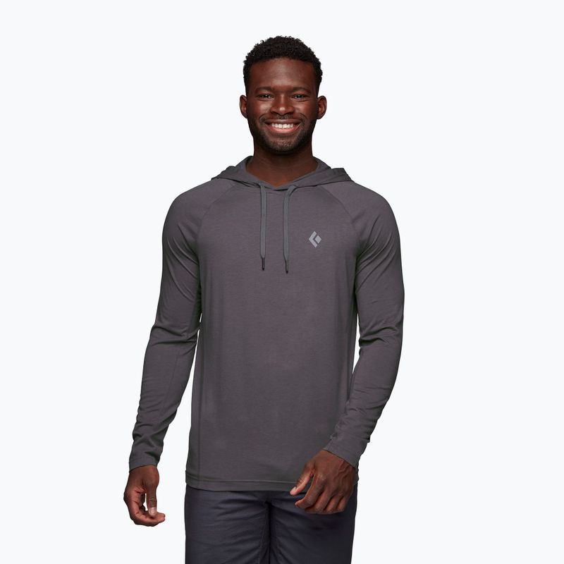 Pánska trekingová mikina Black Diamond Crag Hoody sivá AP7520000003LRG1