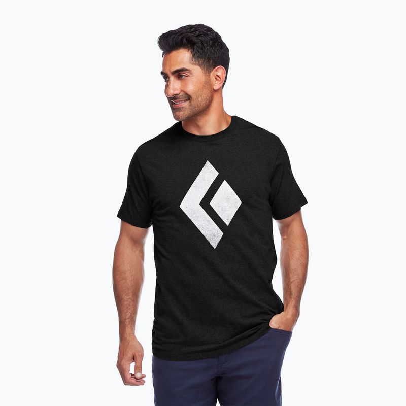 Pánske lezecké tričko Black Diamond Chalked Up čierne APUO952