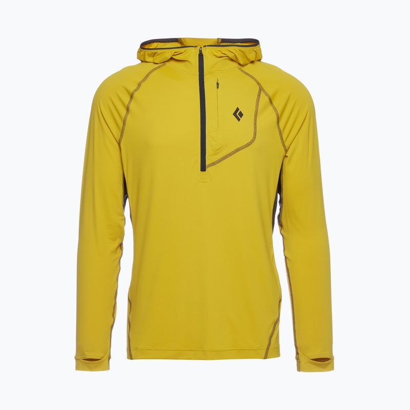Pánska trekingová mikina Black Diamond Alpenglow Pro Hoody žltá AP7528276