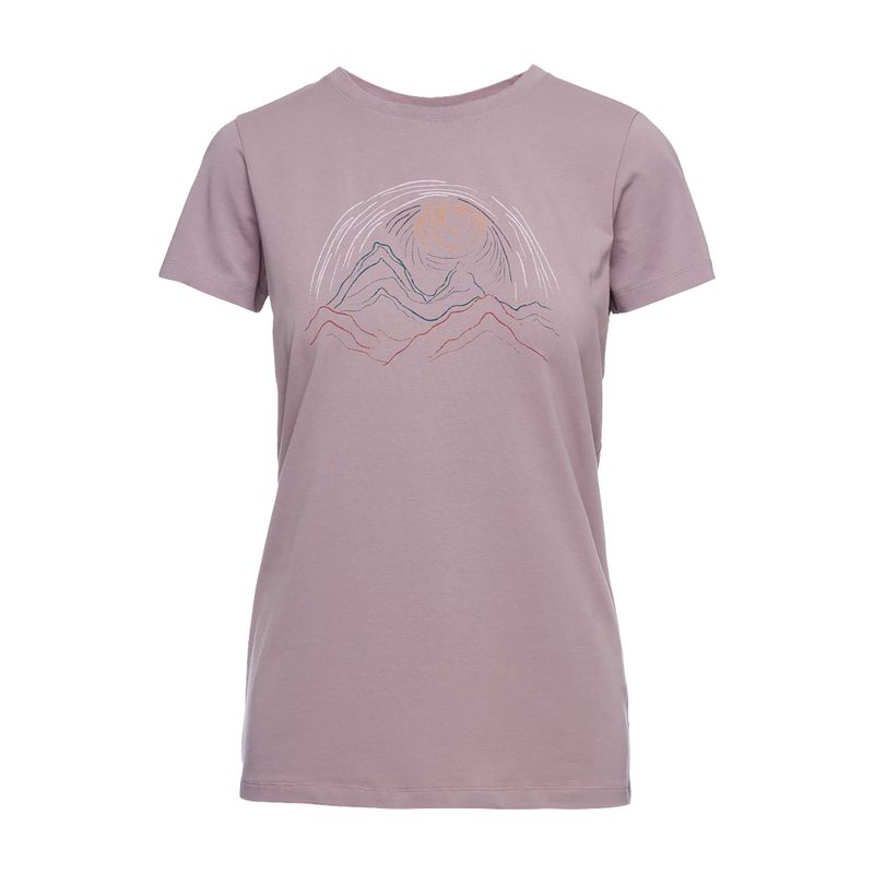 Dámske trekingové tričko Black Diamond Summit Scribble purple AP7301225010XSM1