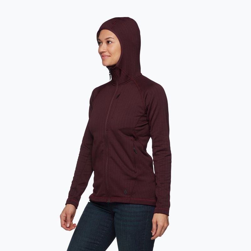 Dámska trekingová bunda Black Diamond Factor Hoody bordová AP7448618 3