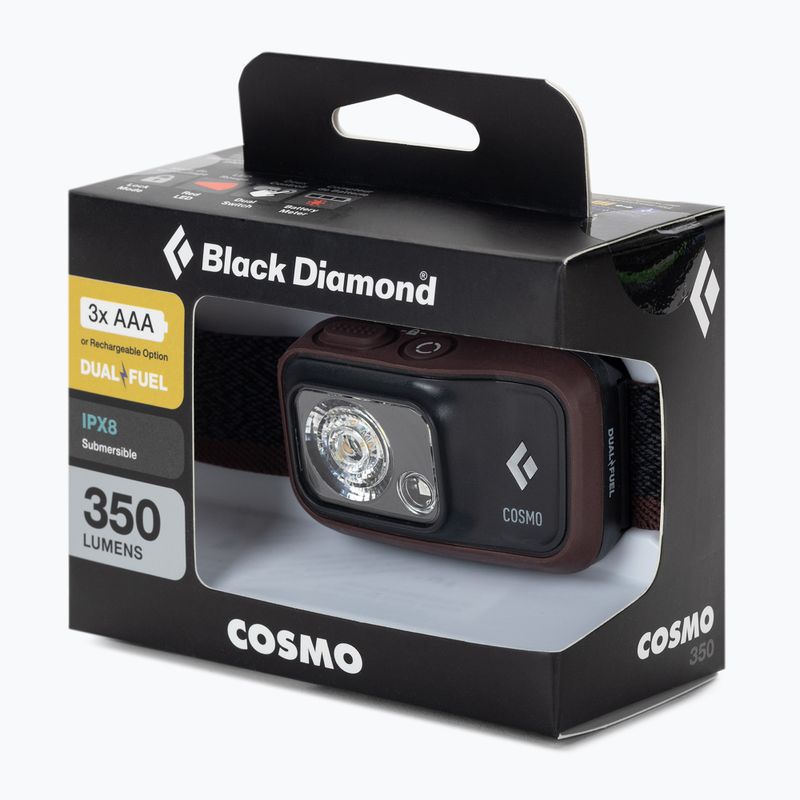 Hnedá hlavová baterka Black Diamond Cosmo 350 BD6206736018ALL1