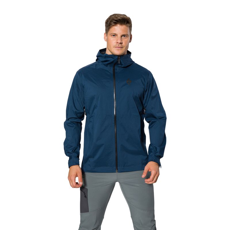 Black Diamond pánska bunda do dažďa Stormline Stretch navy blue APCDT04013SML1