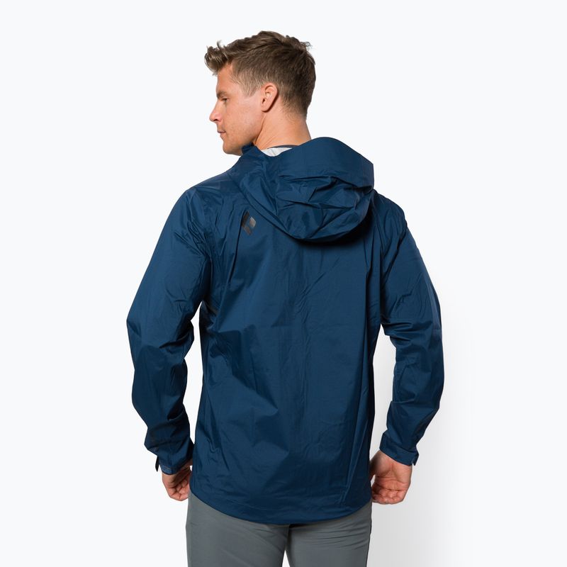Black Diamond pánska bunda do dažďa Stormline Stretch navy blue APCDT04013SML1 3