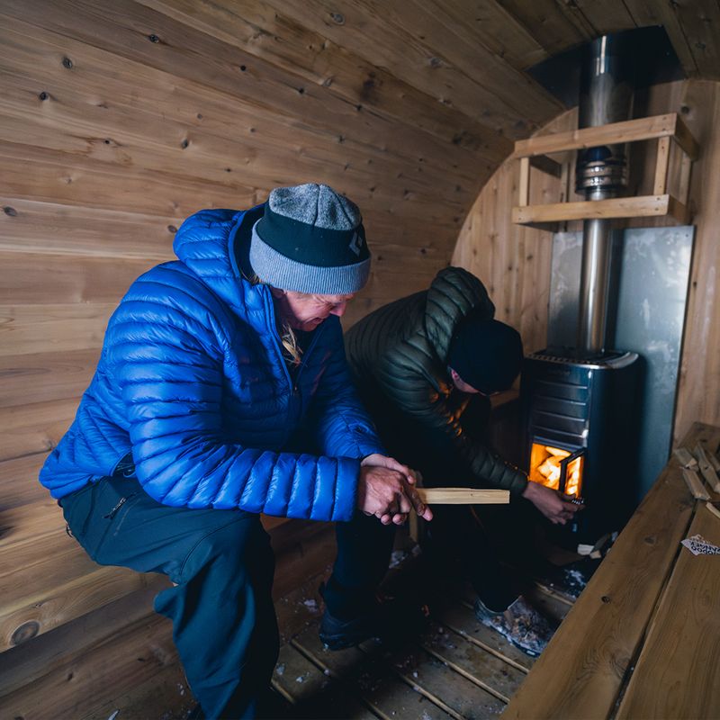 Pánska páperová bunda Black Diamond Approach Down Hoody drifter blue 10