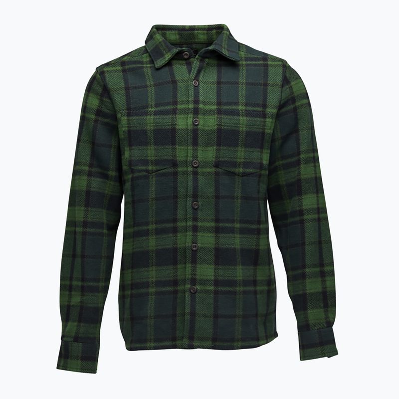 Pánske trekingové tričko Black Diamond Project Heavy Flannel palm green/anthracite plaid