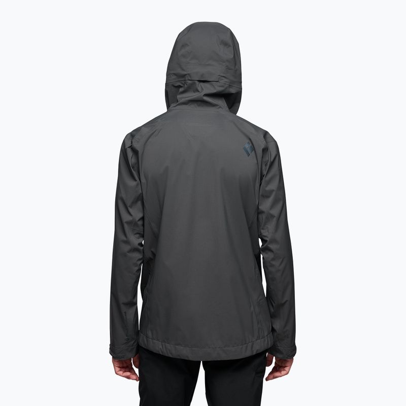 Pánska bunda do dažďa Black Diamond Highline Stretch Shell anthracite 2