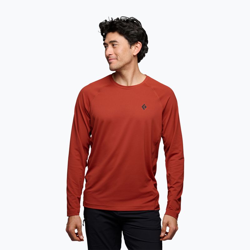 Pánska trekingová mikina Black Diamond Alpenglow Crew burnt sienna