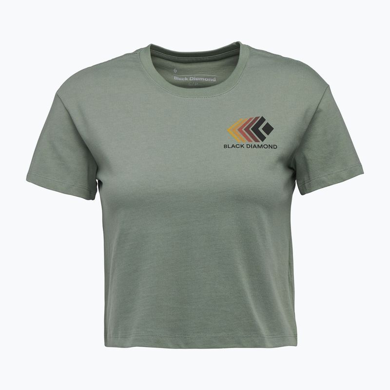 Dámske tričko Black Diamond Faded Crop laurel green 4