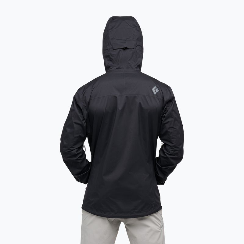 Panská bunda do dažďa Black Diamond Fineline Stretch black 2