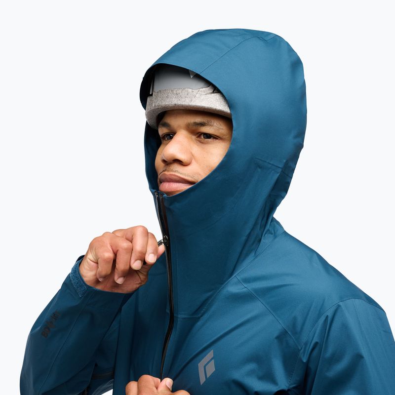 Dámska bunda do dažďa Black Diamond Fineline Stretch indigo 4