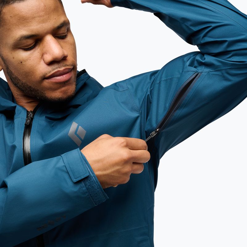 Dámska bunda do dažďa Black Diamond Fineline Stretch indigo 6