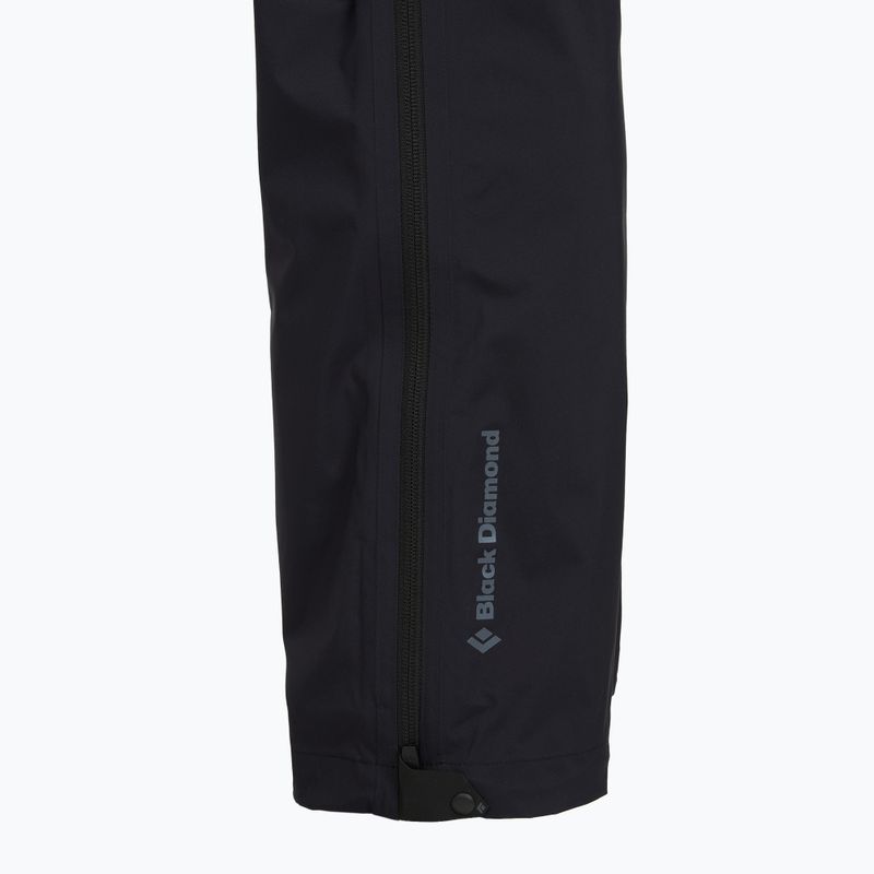 Dámske nohavice do dažďa Black Diamond Fineline Stretch FZ black 5