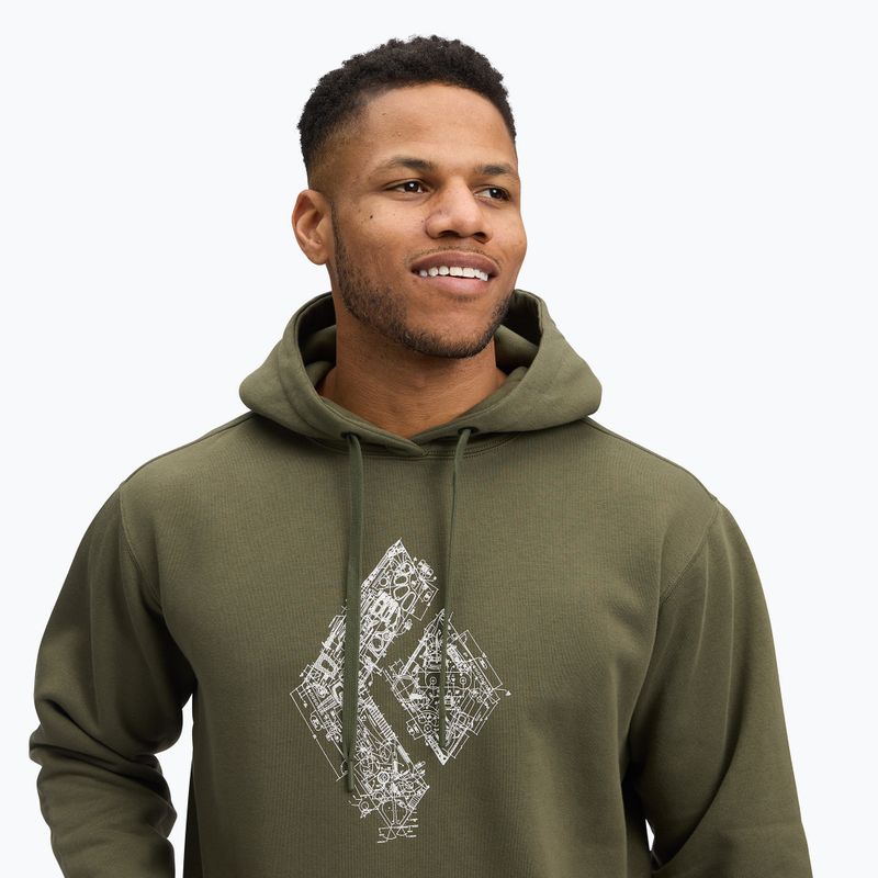 Pánska mikina Black Diamond Engineered Diamond Po Hoody tundra 4