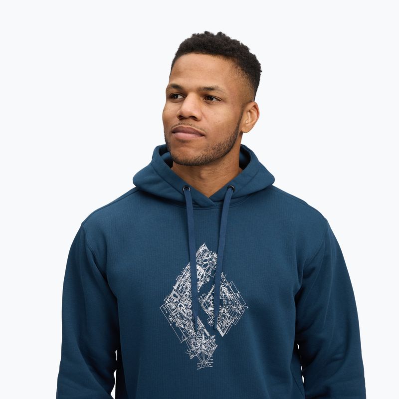 Pánska mikina Black Diamond Engineered Diamond Po Hoody indigo 4