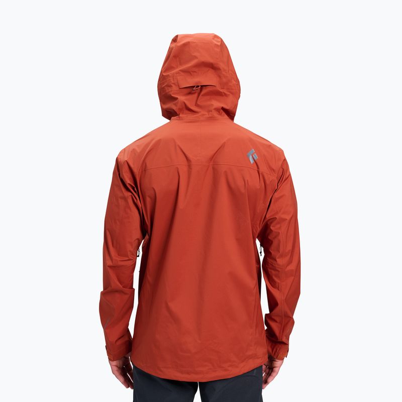 Pánska nepremokavá bunda Black Diamond Fineline Stretch burnt sienna 2