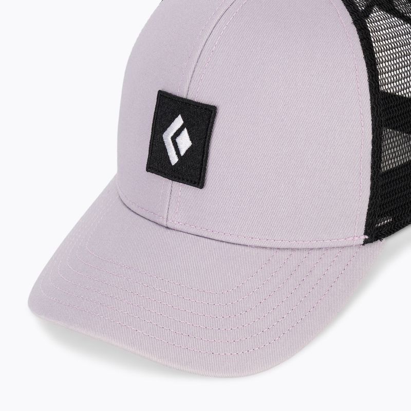 Šiltovka Black Diamond Trucker soft lilac/black/black icon patch 3