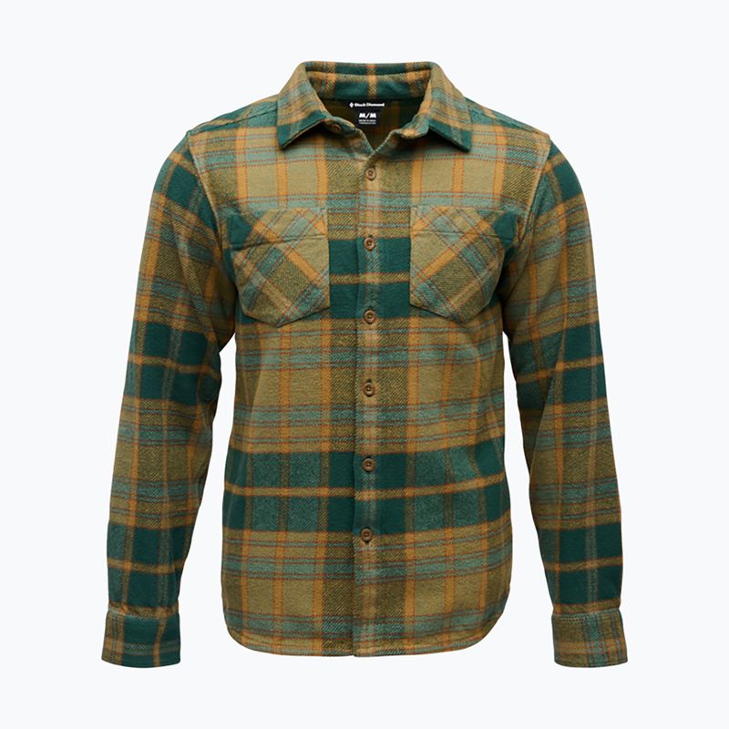 Pánska košeľa Black Diamond Project Heavy Flannel deep woods/laurel green plaid 3