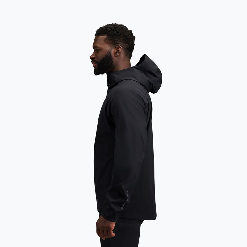 Pánska nepremokavá bunda Black Diamond Strataline Stretch Shell black 2