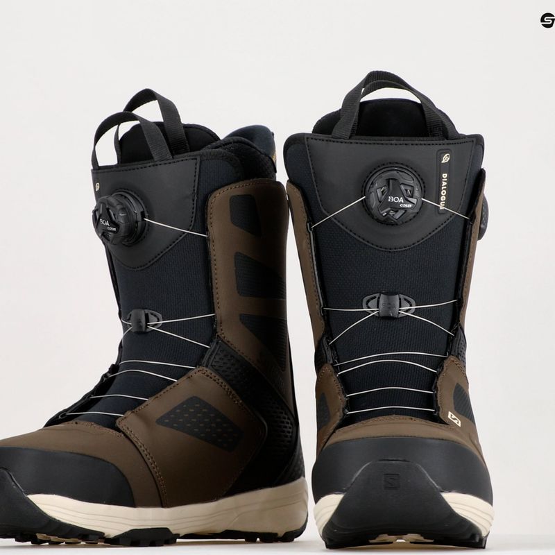 Pánske snowboardové topánky Salomon Dialoge Dual Boa hnedé L416989 15
