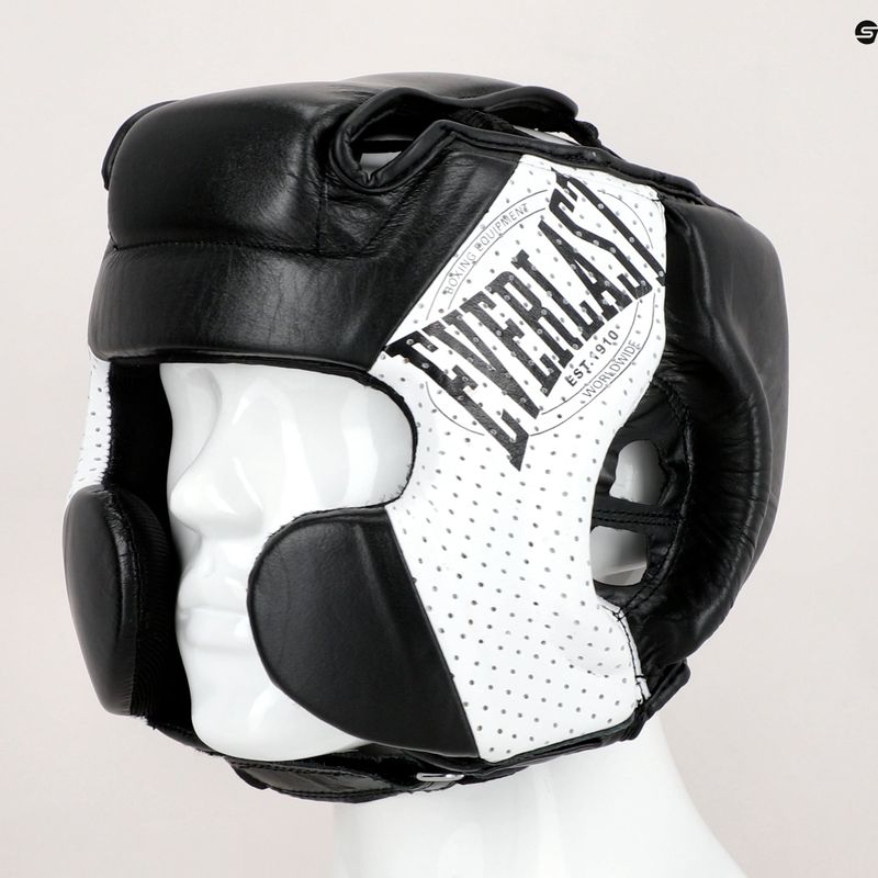 Pánska boxerská prilba EVERLAST Leather 1910 black EV4820 7