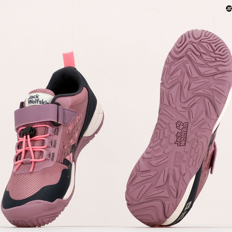 Detské trekové topánky Jack Wolfskin Vili Action Low pink 4056851 12