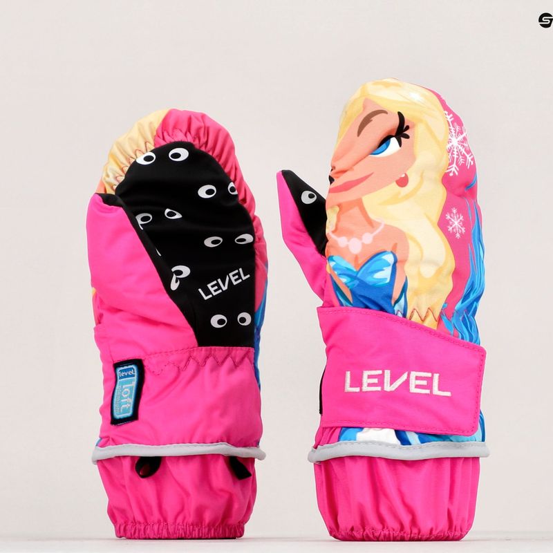 Detské snowboardové rukavice Level Animal Mitt zlaté 4174 8
