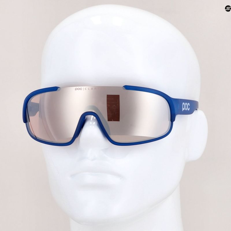 Cyklistické okuliare POC Crave opal blue translucent/clarity trail silver 9