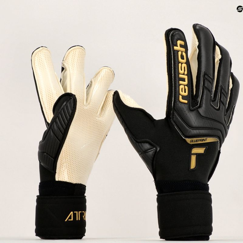 Reusch Attrakt Gold X GluePrint brankárske rukavice čierne 527975 8