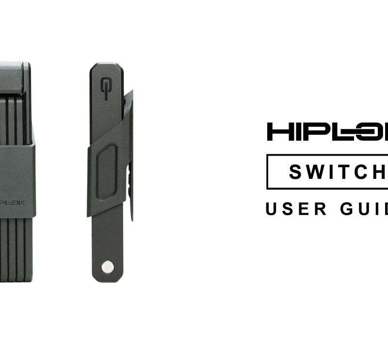 Zámok na bicykel Hiplok Switch čierny 9