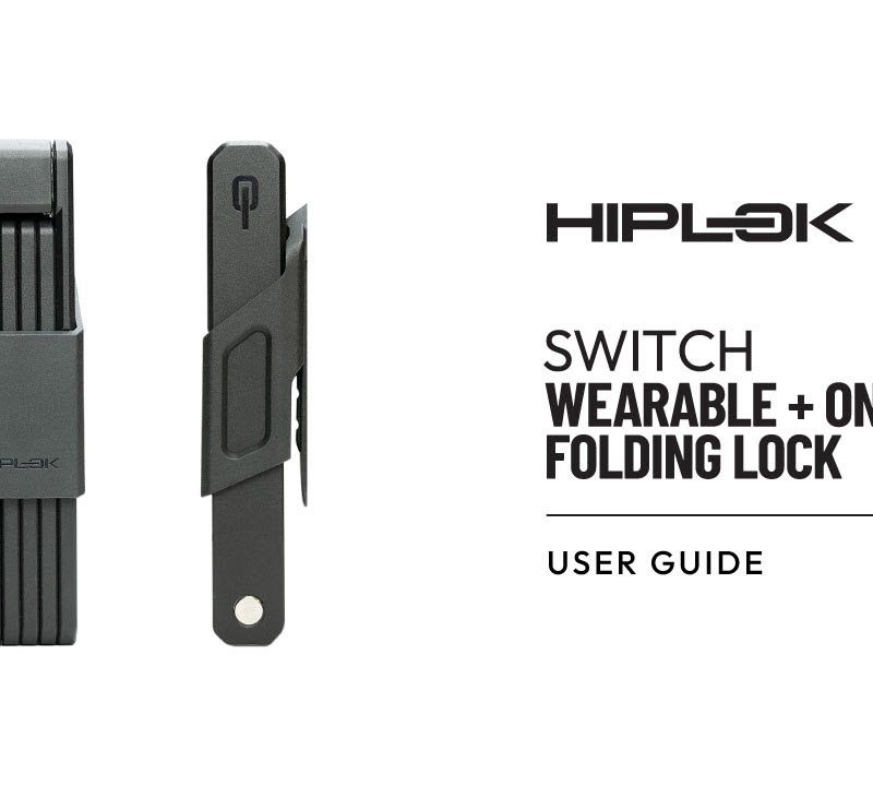 Zámok na bicykel Hiplok Switch čierny 9