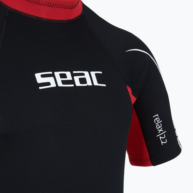 Pánsky plavecký neoprén SEAC Shorts Relax 2.2 mm black/red 4