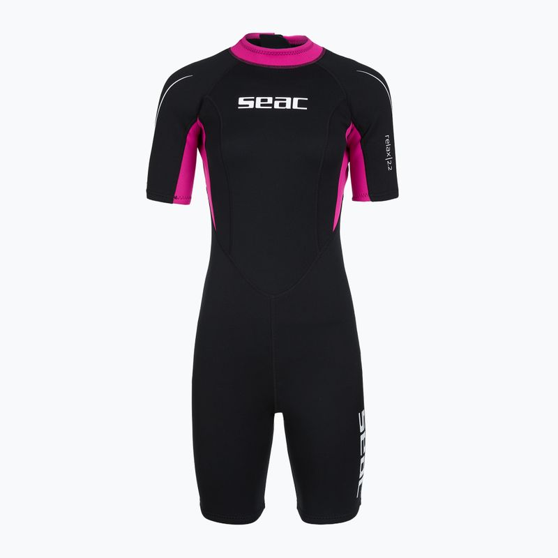 Dámsky plavecký neoprén SEAC Shorts Relax 2.2 mm black/pink 2