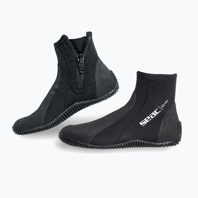 Neoprénové topánky SEAC Basic HD Zip 5 mm black 3