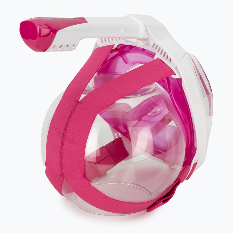 Celotvárová maska na šnorchlovanie SEAC Magica white/pink 4