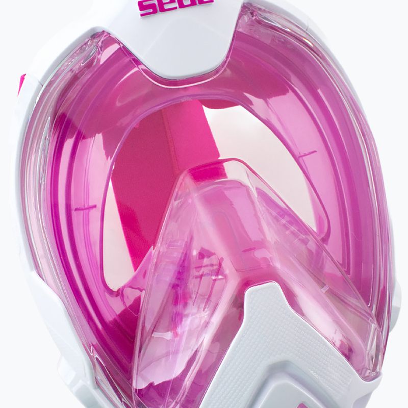 Detská celotvárová maska  SEAC Magica White/Pink 4