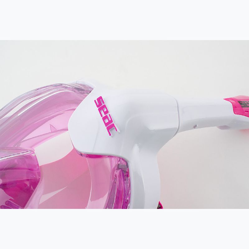 Detská celotvárová maska  SEAC Magica White/Pink 8