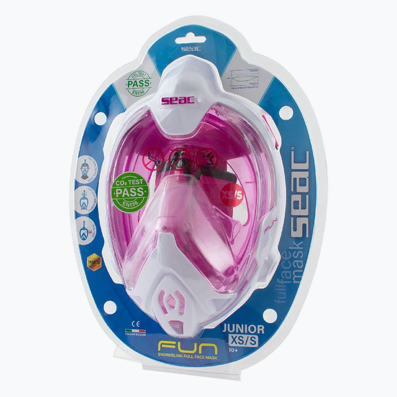 Detská celotvárová maska  SEAC Magica White/Pink 11