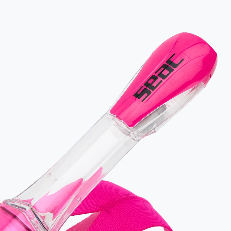 Celotvárová maska na šnorchlovanie detská SEAC Magica black silicone/pink 4