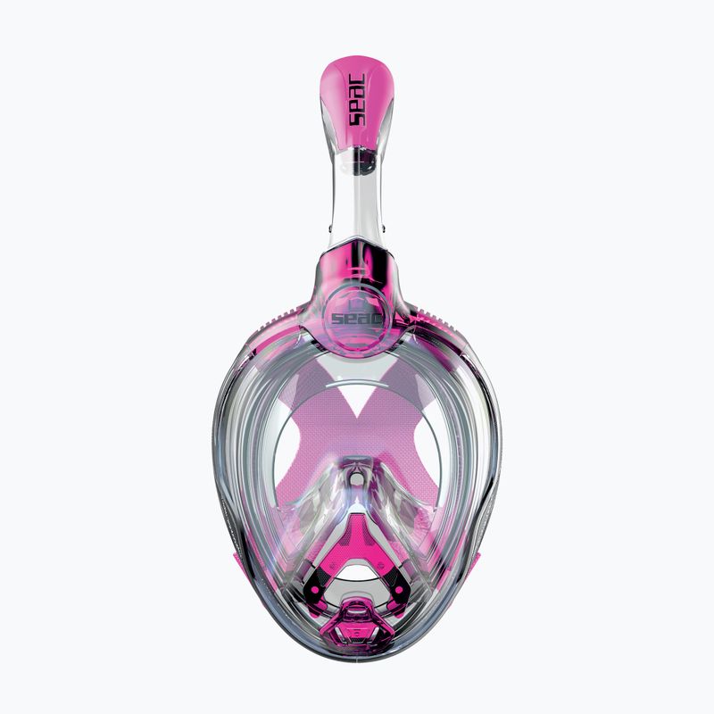 Celotvárová maska na šnorchlovanie detská SEAC Magica black silicone/pink 2