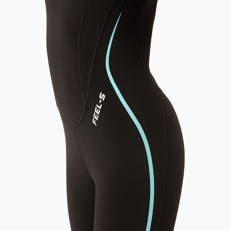 Dámsky potápačský neopren SEAC Feel-S 3 mm black/light blue 7
