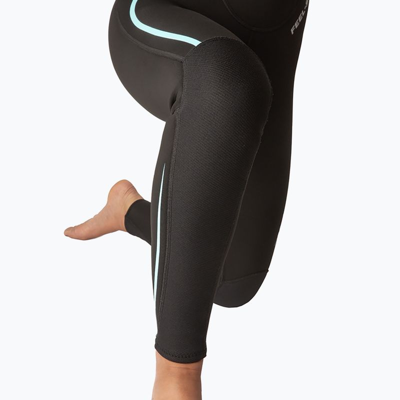 Dámsky potápačský neopren SEAC Feel-S 3 mm black/light blue 9