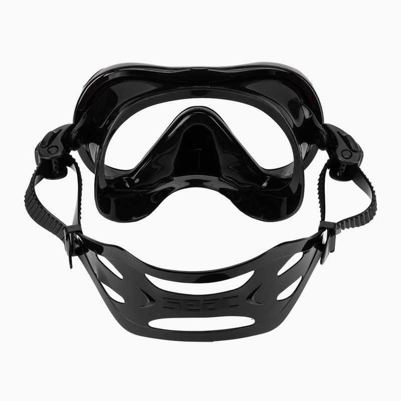 Šnorchlovacia maska Seac Boss black/red 4